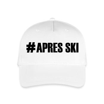 Ski, ski, ski, après-ski, freeski, hiver - Casquette de baseball bio Enfant - blanc - Devant