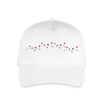 Star Confetti Colorful Party Carnival Birthday - Organic Kids’ Baseball Cap - white - Front