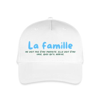 Family - Organic Kids’ Baseball Cap - white - Front