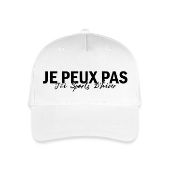 I Can't I Have Winter Sports - Organic Kids’ Baseball Cap - white - Front