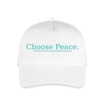 NOUVEAU -- Choose Peace – Design de citation inspirante ! - Casquette de baseball bio Enfant - blanc - Devant