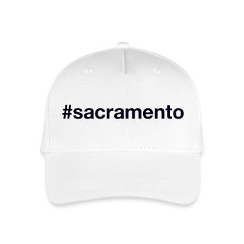 SACRAMENTO Hashtag - Organic Kids’ Baseball Cap - white - Front