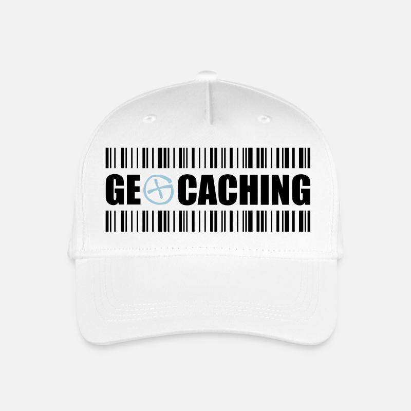Geocaching Barcode - 2colors - 2O12 - Kinder Bio Basecap - Weiß