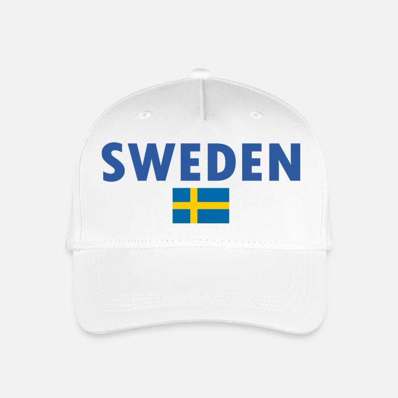 Schweden - Kinder Bio Basecap - Weiß
