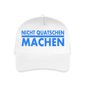nicht quatschen machen - Kinder Bio Basecap - Weiß - Vorne