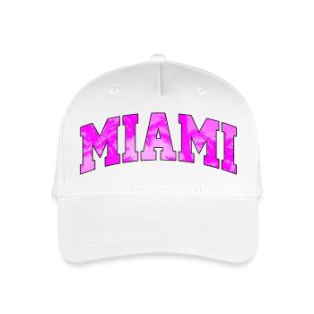 Miami-Logo: College-Design mit tropischem Flair - Kinder Bio Basecap - Weiß - Vorne