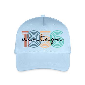 1956 vintage rétro - Casquette de baseball bio Enfant - bleu clair - Devant