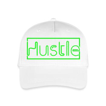 Futuristic Neon Background Print - Organic Kids’ Baseball Cap - white - Front