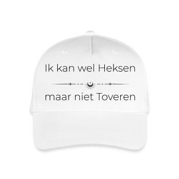 Lustige Hexe Geschenk | Ich kann Hexen - Kinder Bio Basecap - Weiß - Vorne