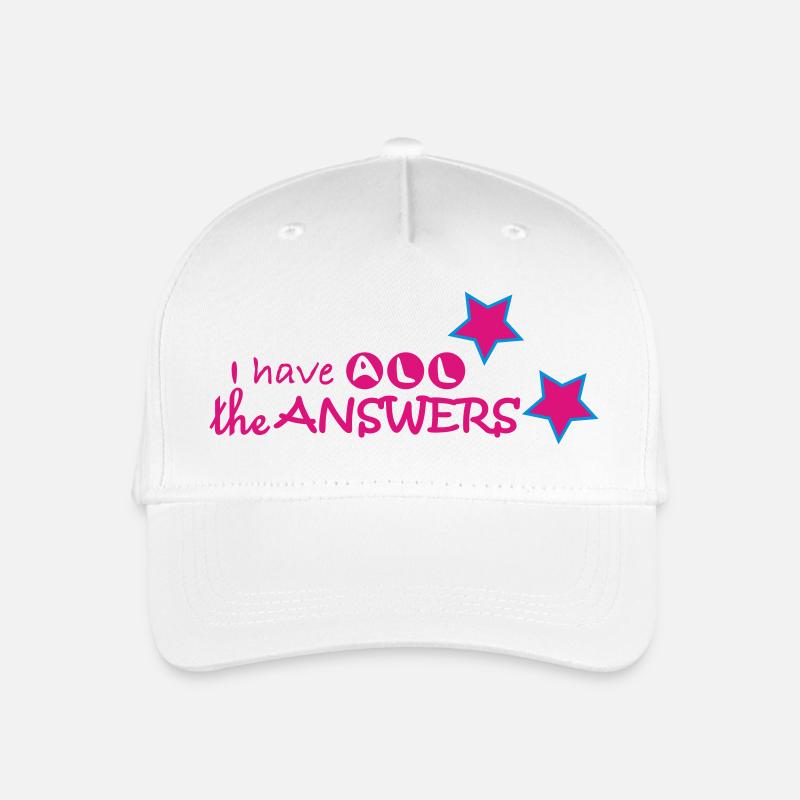 Ich habe alle Antworten - Kinder Bio Basecap - Weiß