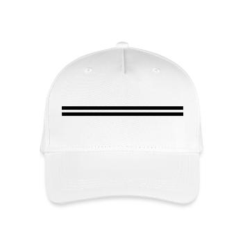 Ligne Double (double line) - Casquette de baseball bio Enfant - blanc - Devant