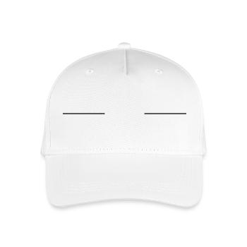 Symbol streifen - Kinder Bio Basecap - Weiß - Vorne