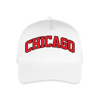 Chicago Logo: College-Design mit urbanem Stil - Kinder Bio Basecap - Weiß - Vorne