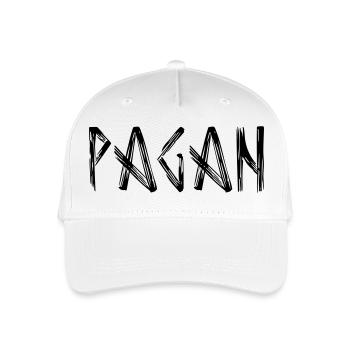 Logo de lettrage païen - Casquette de baseball bio Enfant - blanc - Devant