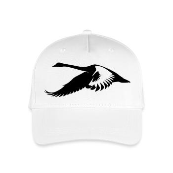 Fliegender Schwan - Kinder Bio Basecap - Weiß - Vorne