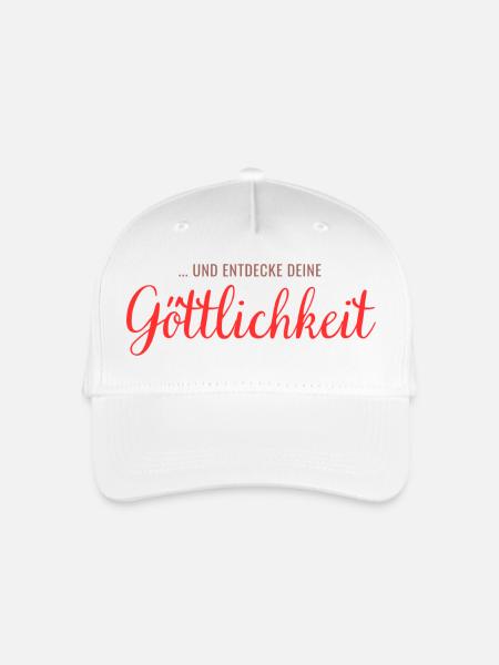 ... und entdecke deine Göttlichkeit - Kinder Bio Basecap - Weiß