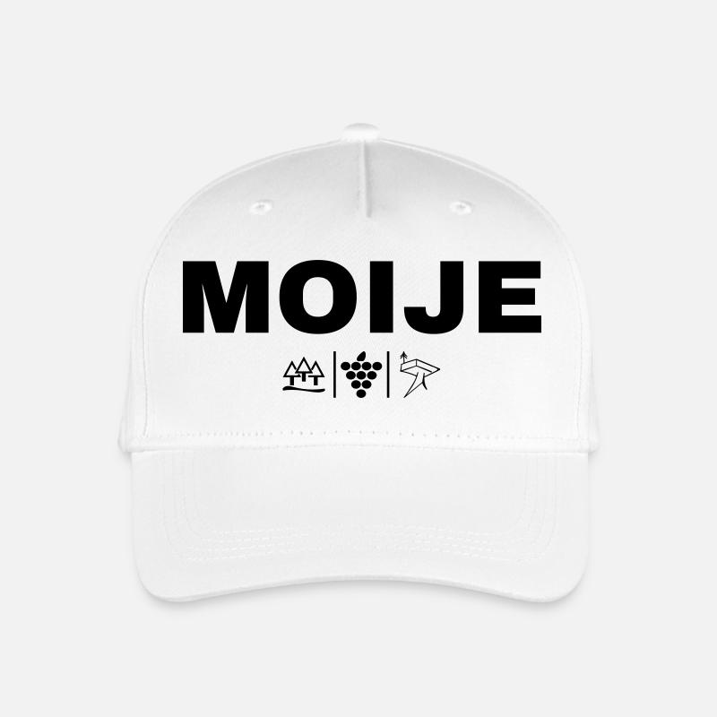 MOIJE - Casquette de baseball bio Enfant - blanc