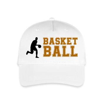 basket-ball - Casquette de baseball bio Enfant - blanc - Devant