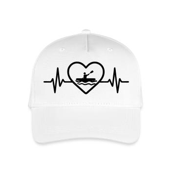 Kayak Heart Water Sports - Organic Kids’ Baseball Cap - white - Front