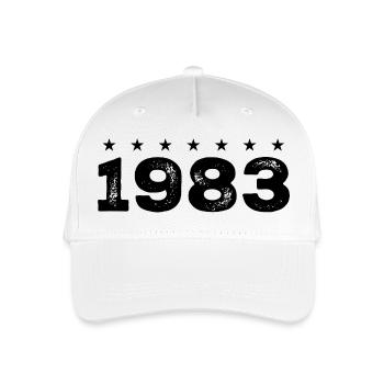 Made in 1983 - Organic Kids’ Baseball Cap - white - Front