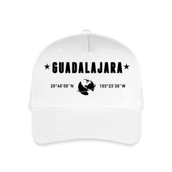 Guadalajara Mexico Coordinates Planet Earth - Organic Kids’ Baseball Cap - white - Front