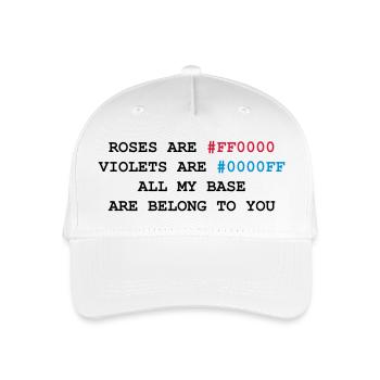 NERD HUMOR: Love letter - Organic Kids’ Baseball Cap - white - Front