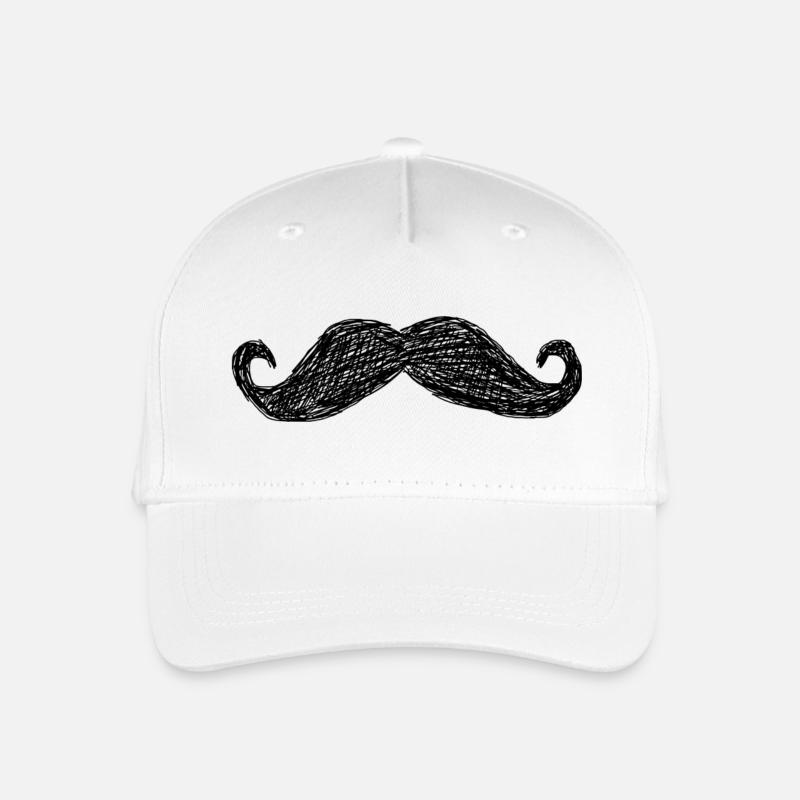 Lippenbart - Kinder Bio Basecap - Weiß