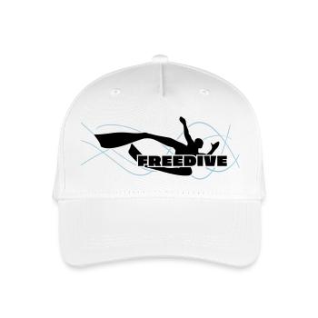 Bi-Fin Freedive Apnea - Organic Kids’ Baseball Cap - white - Front