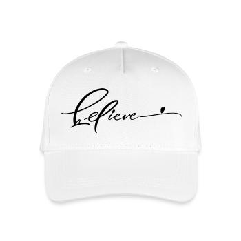 Glauben - Kinder Bio Basecap - Weiß - Vorne