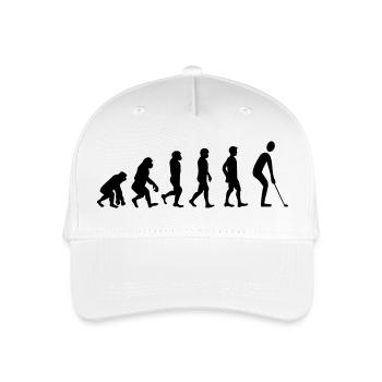 Evolution Golf - Kinder Bio Basecap - Weiß - Vorne
