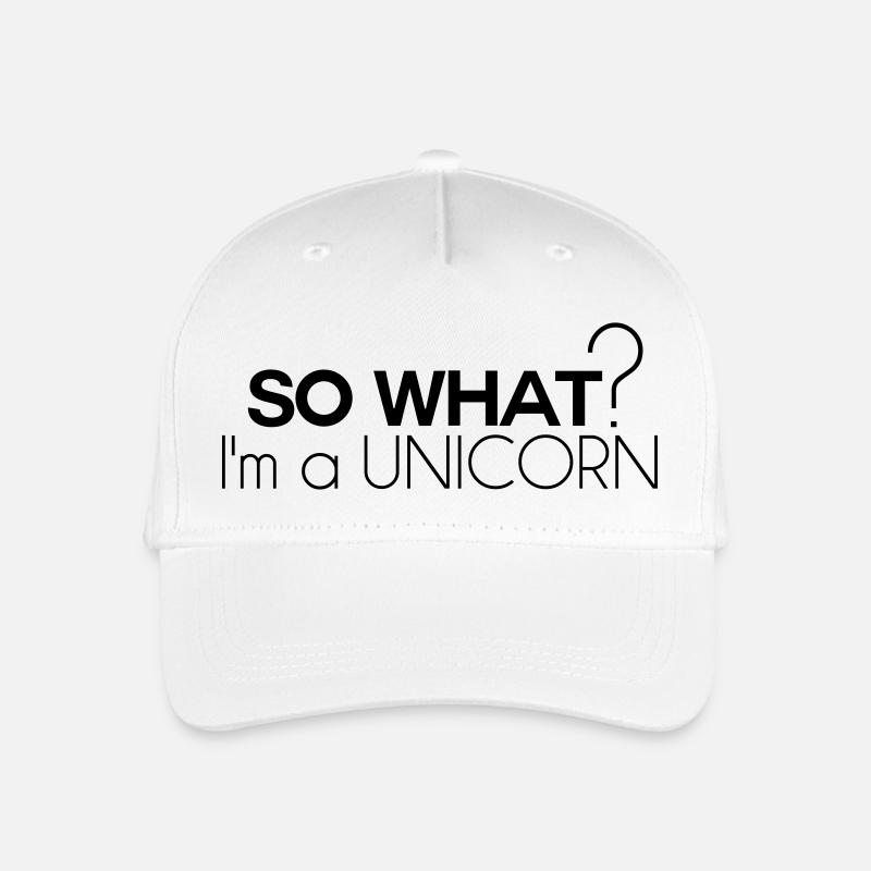 so was Einhorn - Kinder Bio Basecap - Weiß