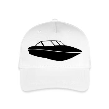 Boat eu - Organic Kids’ Baseball Cap - white - Front
