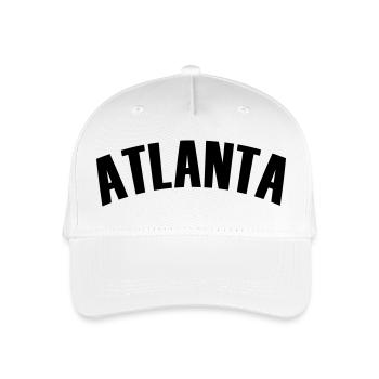atlanta shirt - Kinder Bio Basecap - Weiß - Vorne