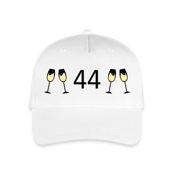 44e anniversaire 44 ans 44 ans numéro 44 - Casquette de baseball bio Enfant - blanc - Devant