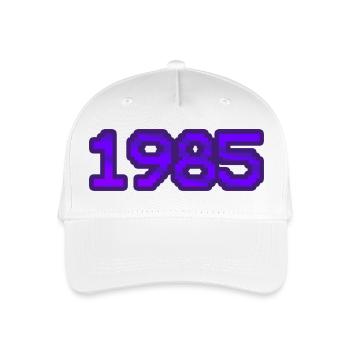 Nerd 1985 - Kinder Bio Basecap - Weiß - Vorne