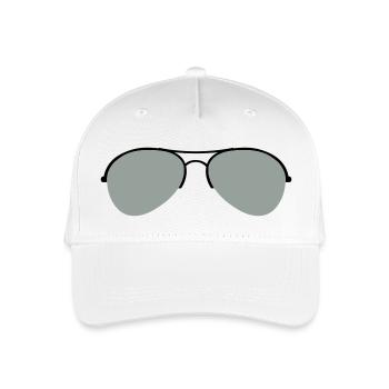 The Aviator Goggles - Organic Kids’ Baseball Cap - white - Front