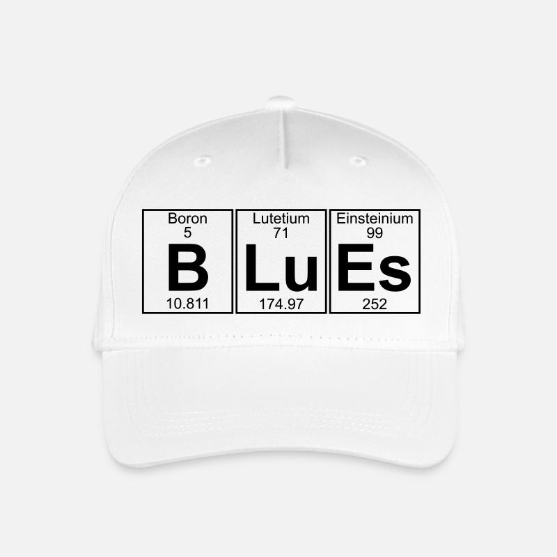 B-Lu-Es (Blues) - Full - Kinder Bio Basecap - Weiß