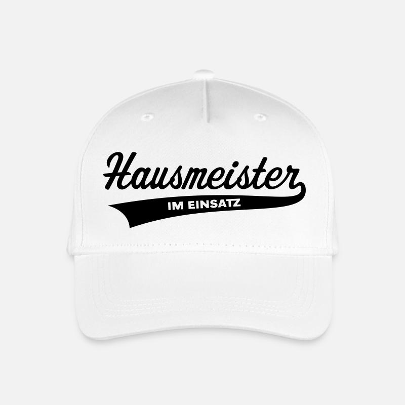 Hausmeister Im Einsatz - Kinder Bio Basecap - Weiß