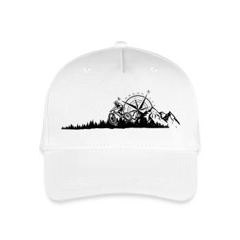 Mountain Bike - Organic Kids’ Baseball Cap - white - Front