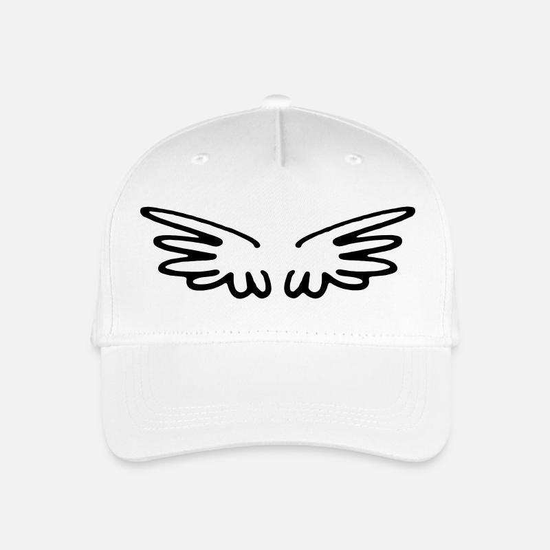 Flügel - Kinder Bio Basecap - Weiß