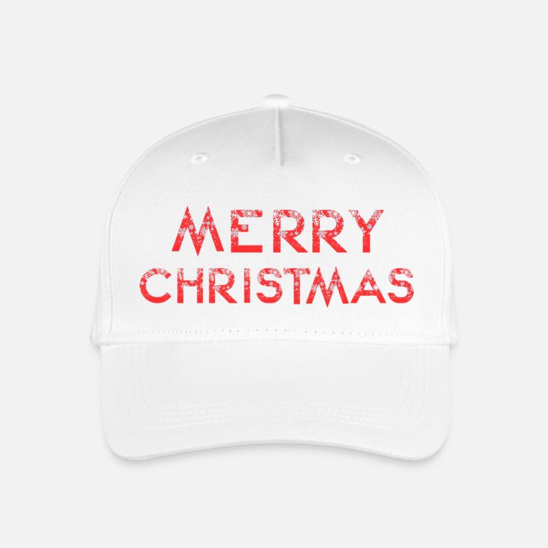Merry Christmas - Kinder Bio Basecap - Weiß