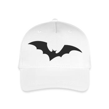 Bat - Organic Kids’ Baseball Cap - white - Front