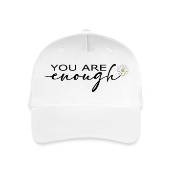 You Are Enough – Selbstliebe-Shirt - Kinder Bio Basecap - Weiß - Vorne