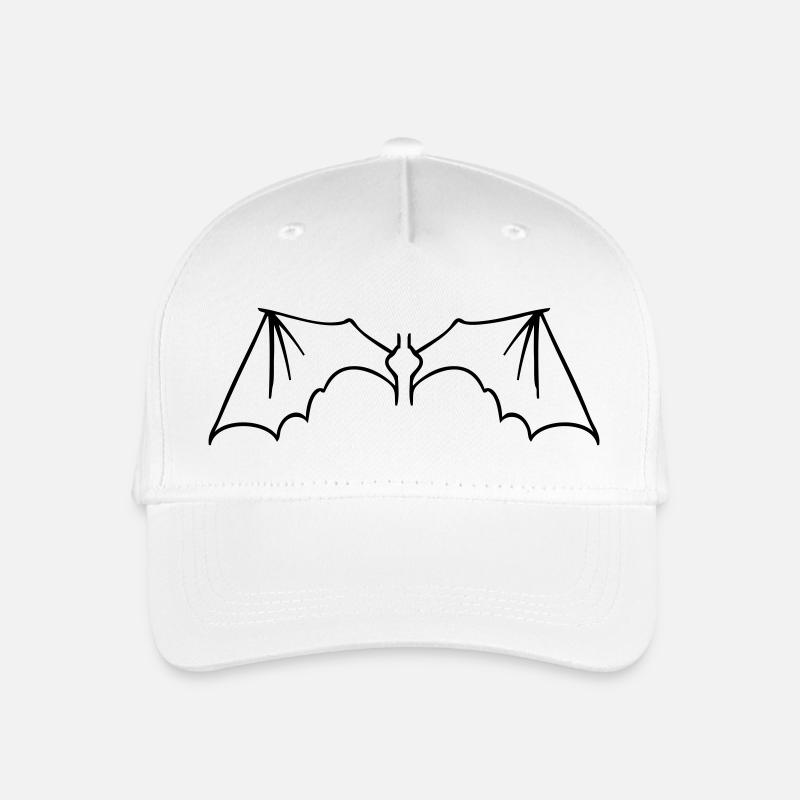 batwings_onecolor - Kinder Bio Basecap - Weiß