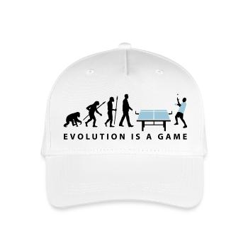 evolution_table_tennis_072012_c_2c - Kinder Bio Basecap - Weiß - Vorne