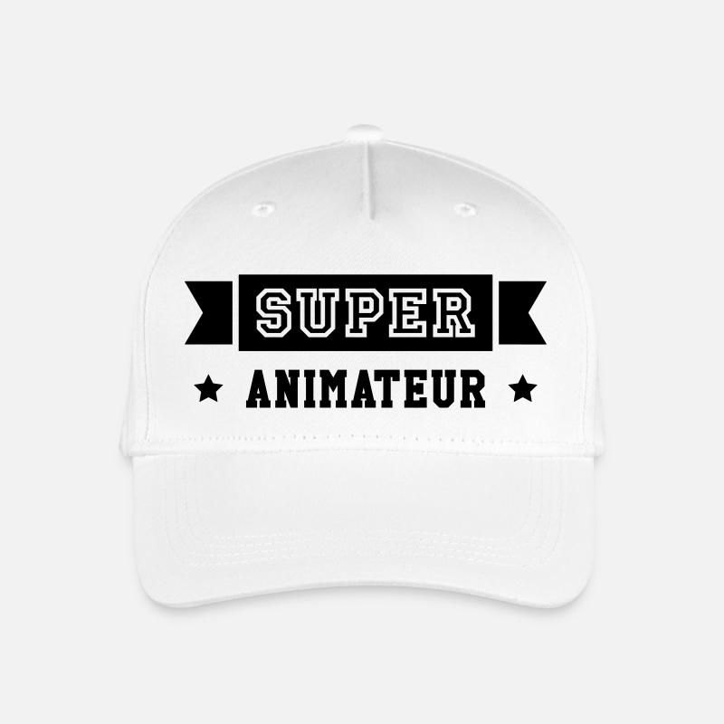 Animateur / Animatrice / Animation / Vacances - Casquette de baseball bio Enfant - blanc