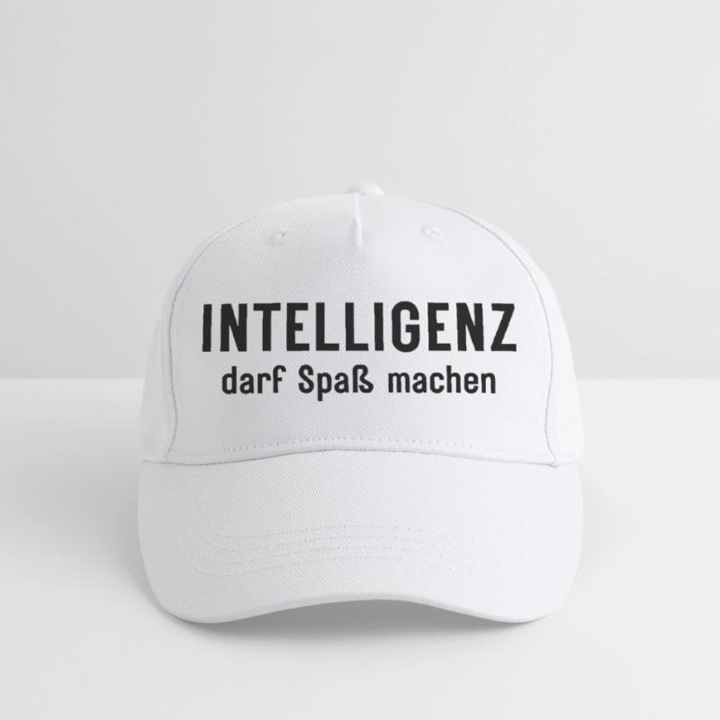 Intelligenz darf Spaß machen Statement Design Kinder Bio Basecap