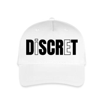 DISCREET! - Organic Kids’ Baseball Cap - white - Front