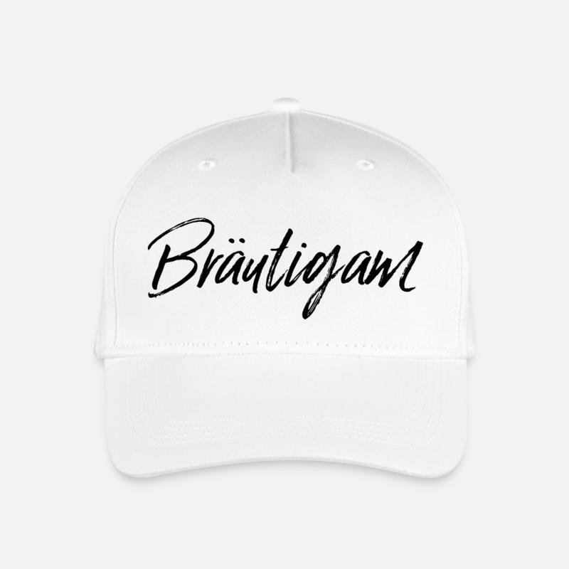 Bräutigam schwarz - Kinder Bio Basecap - Weiß