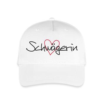Bachelor party cadeau cœur de soeur - Casquette de baseball bio Enfant - blanc - Devant